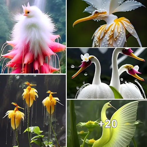 “Avian-Inspired Blooms: Discover the Stunning Floral Varieties that Mimic Birds’ Elegance”